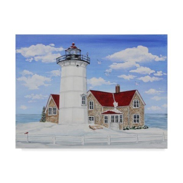 Jean Plout 'Winter Lighthouse 2' Canvas Art, 35x47, Trademark Fine Art, Mfr#: ALI37296-C3547GG